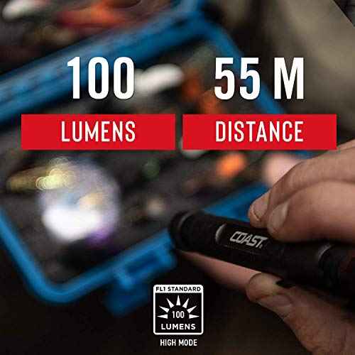Coast¢ç G22 100 Lumen Bulls-Eye¢â Spot Beam LED Penlight, Battery Included