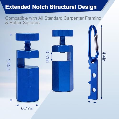 Tall Stair Gauges for Framing Square, 2 Pack Layout Clamps