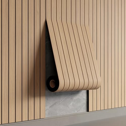 YULI 3DH Peel & Stick PVC Slat Wall Panel 15.8