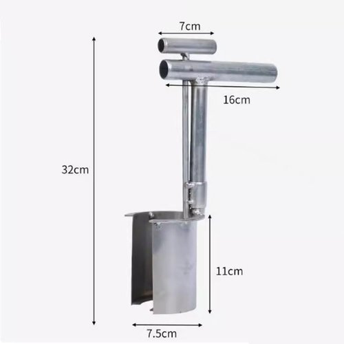 hcaklozgshi Bulb Planter Tool,Depth Mark Bulb Planter,Stainless Steel Bulb Planter Digger,Transplanter for Tulip Daffodils,Garden Accsesorie