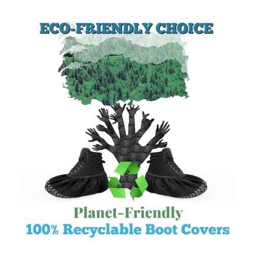 X-Large 50 Pack Breathable Shoe Covers Disposable for Indoors - Reusable Non-Slip Black Non-Woven Fabric Shoe Booties disposable, Fits Up to Men¡¯s Size 13, Doubles as Travel Shoe Bags