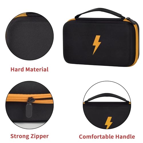 Comecase Hard EVA Case for Fluke 87V/88V/15B+/17B+ Digital Multimeter - Black & Yellow Pocket