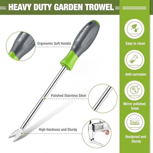 WORKPRO 11.5-Inch Dandelion Weeder Puller Tool with PP+TPR Soft Handle