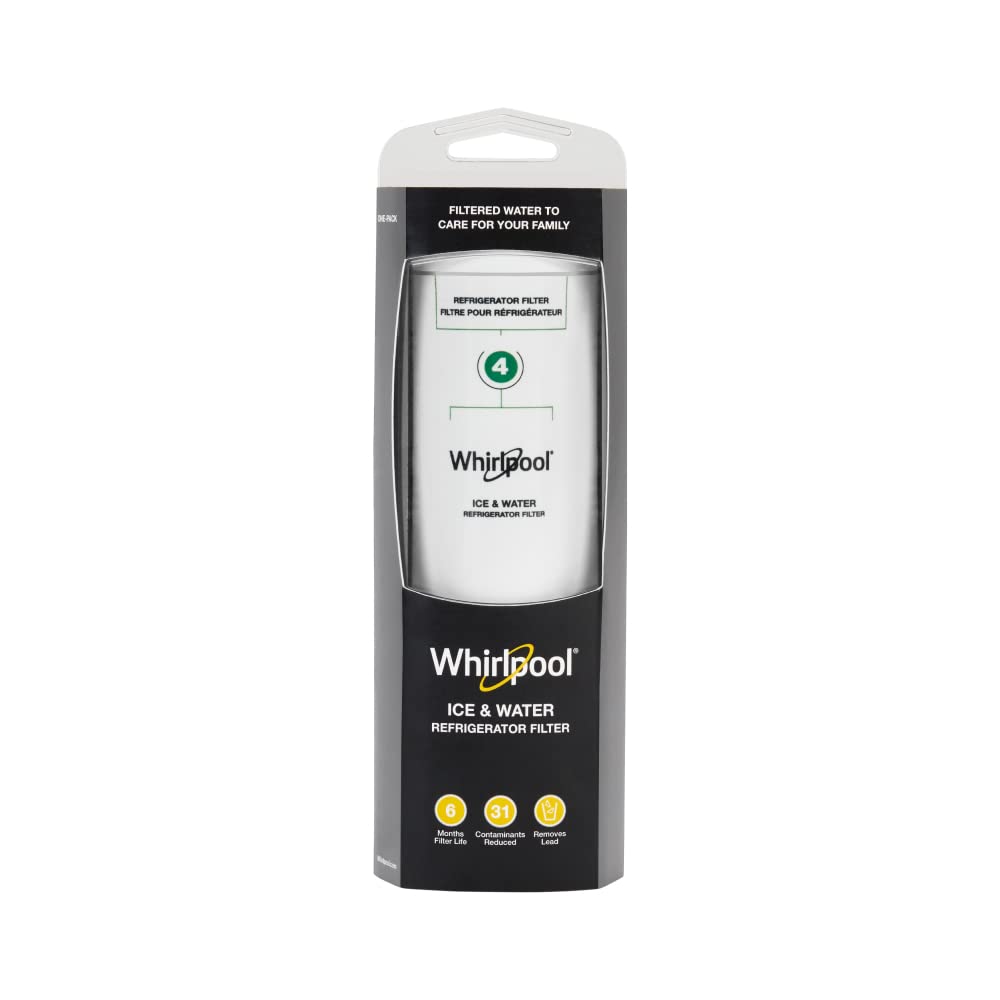 Whirlpool® Refrigerator Ice and Water Filter 4 - WHR4RXD1, Single-Pack, Green