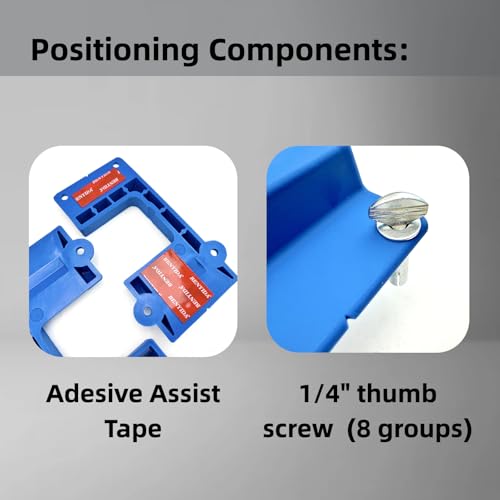 Safety Positioning System for Caster Sets, 2-Pack with 8 Screws & Anchors