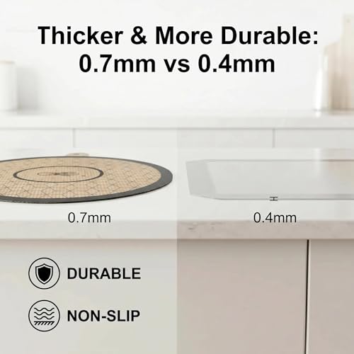 ZETHYR STREET Induction Cooktop Mats Set of 5 – 0.7mm Silicone Fiberglass Protectors, 2 Small 2 Large 1 Half Sheet