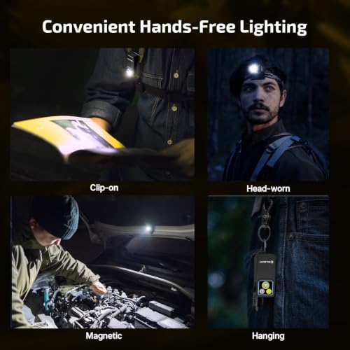 OLIGHT Oclip Pro Rechargeable EDC Clip-On Flashlight Black