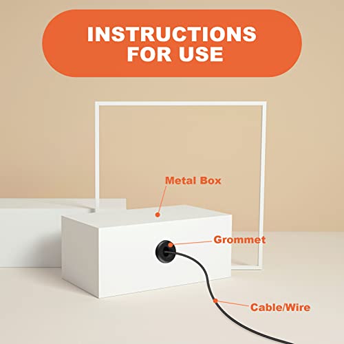 PHSZZ 280PCS Rubber Grommet Kit with 8 Sizes - Wiring, Automotive, Electrical, Sheet Metal, Hardware Repair