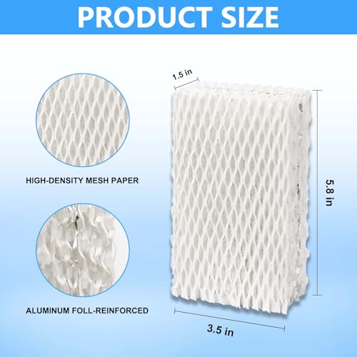 4 Pack WF813 Humidifier Filters for Equate EQ-2119-UL, WF813/ECW813