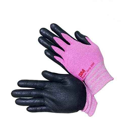 3M Nitrile Foam Coated Work Gloves for Woman - Safety Nylon Gloves - Breathable Thin Grip Machine Washable 10 Pairs (Small)