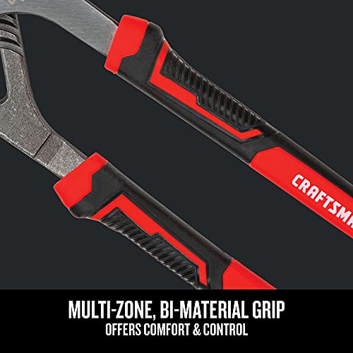 Craftsman 2-Piece Groove Joint Pliers Set, 8 & 10 Inch - Drop-Forged Steel, Multi-Zone Grips