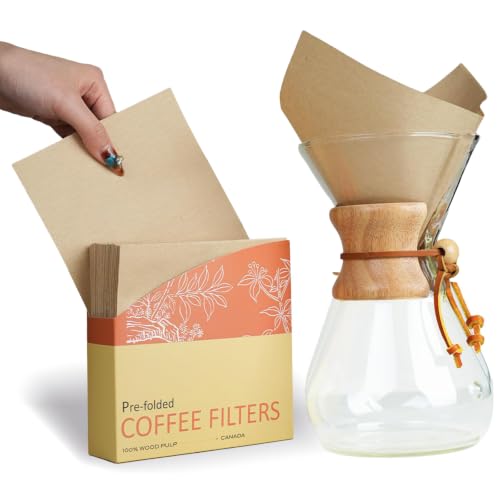 Bake Choice 5-13 Cup Pre-Folded Coffee Filters - 50 Pcs (Variation 6) for Pour-Over Makers