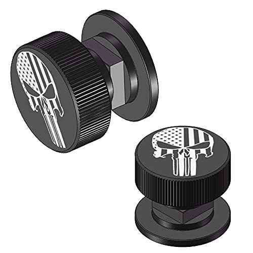 Welding Hood Helmet Pipeliner Fasteners -1Pair USA Flag Black Pattern Aluminum Helmet Pipeliner Headgear Replacement Parts Accessories Screws Flip Hood, Anti-Rust