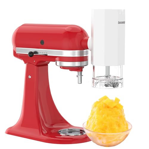 Snow White KitchenAid Shaved Ice Attachment with 8 Molds – Stainless Steel Blade