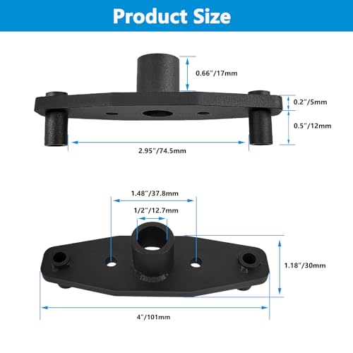 Dowel jig Kit Floating Shelf Bracket Drill Guide Woodworking for Straight Hole 1/2 Inch Drill Bit Self Centering Doweling Drill Jig for Invisible Shelf Brackets Hardware