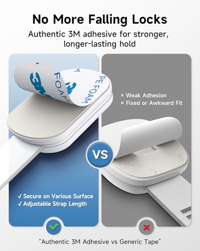 Infinno Baby Proofing Cabinet Locks White 12 Pack - Child Safety Latches