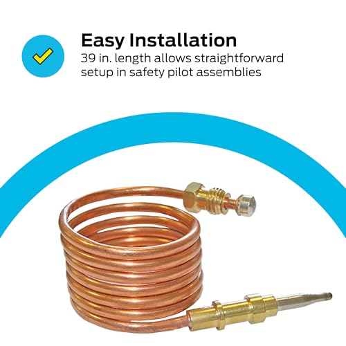 Eastman 39-Inch Thermocouple for ProCom Gas Heaters/Fireplaces, Stainless Steel 60044