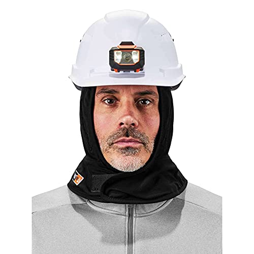 Ergodyne Winter Hard Hat Liner, FR Rated, Thermal Fleece Lining, Shoulder Length, N-Ferno 6882, Factory