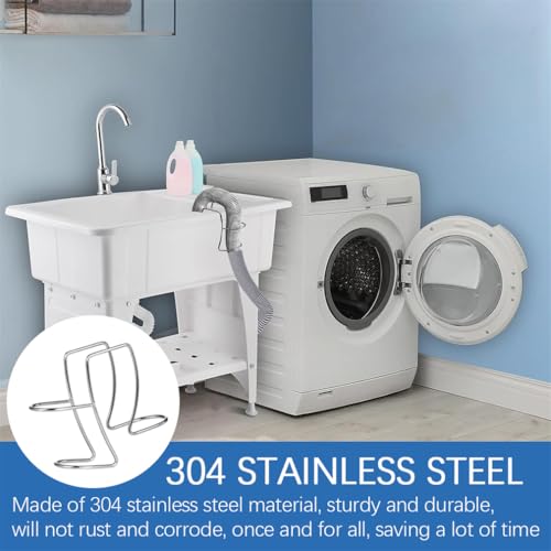 Yeasing 2in x 2.54in 304 Stainless Steel Washing Machine Drain Hose Holder