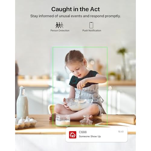 ZOSI Indoor Security Camera, 2Pack 1080P Home WiFi Camera with Phone App, Smart Motion Detection,2 Way Audio, Night Vision,C688 Baby/Pet Monitor,Memory Card/Cloud Storage,Works with Alexa,Plug-in