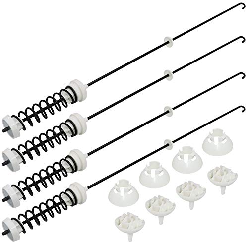 Beaquicy W10780048 4-Pack Washer Suspension Rod Kit for Whirlpool/Kenmore/Maytag