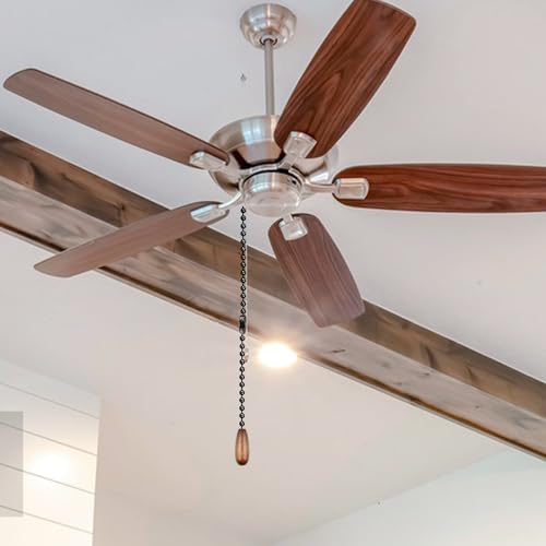3mm Black Ceiling Fan Pull Chain Extension 120in with 20 Connectors - Dotlite