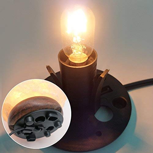Himalayan Salt Lamp Cord with Dimmer & 6 Extra 25W E12 Bulbs — Replacement Set