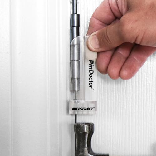 Milescraft 8413 Pin Doctor - Door Hinge Removal and Insertion Tool. Easily Remove or Insert Hinge Pins. Door Punch Tool