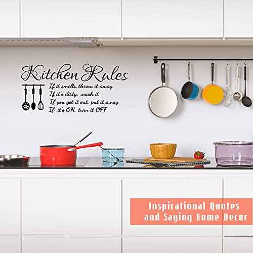 3 Sheets Bathroom Stickers for Wall Decoration Bathroom Decor Wall Stickers Soak Relax Enjoy Vinyl Inspirational Saying Quotes Art Decor for Living Room, Black(Exquisite Style)