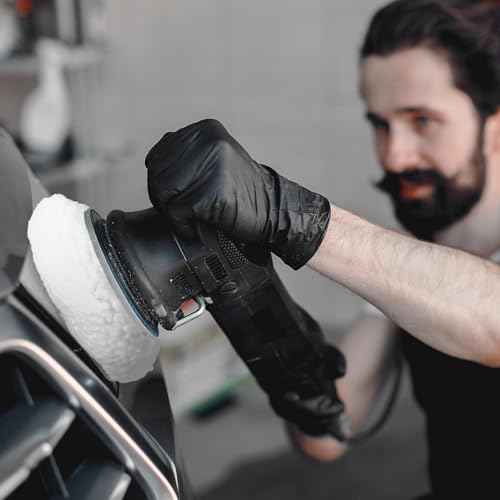 6 Pcs Car Polishing Bonnet Lambs Wool Fleece Buffing Pad Car Buffing Pads Waxing Bonnet Polishing Pads for Furniture Waxing Cleaning (5"- 6")