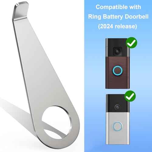 Ring Video Doorbell Key Replacement Tool, Doorbell Camera Opening Key Tool Compatible with Ring Battery Doorbell (2024 Release) with Small No Soliciting Signs, Secure Removal Key Tool (2 Pcs)