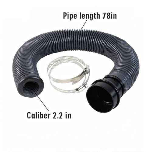 FumeClear Duct Hose fume extractor retractable heat resistant duct hose, 78 inches long. (50mm Diameter) Suitable for laser engraving machine enclosures with connection ports of less than 50mm.