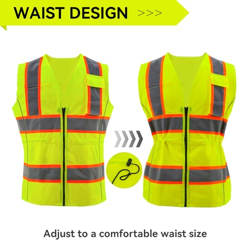 Safety Vest Reflective for Woemn High Visibility Construction Vest