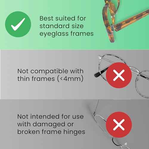 Eyeglass Temple Tighteners | 10 Pieces (5 Pairs) | Black