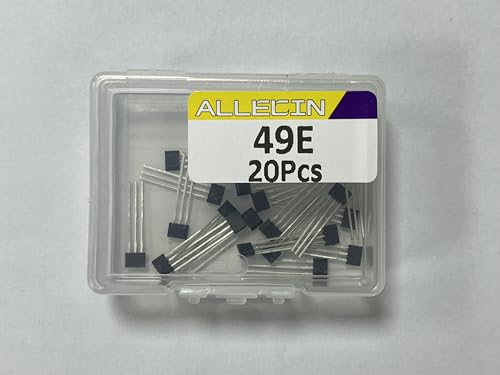 ALLECIN 20Pcs 49E OH49E SS49E S49E TO-92S Hall Effect Sensor 3Pins Magnetic Detector
