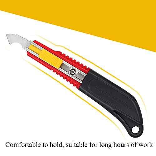 Hook Knife PVC Acrylic Board Plastic Plexiglass Hook Knife Cutting Tool with 10 Replacement Blades 161 X25X11mm