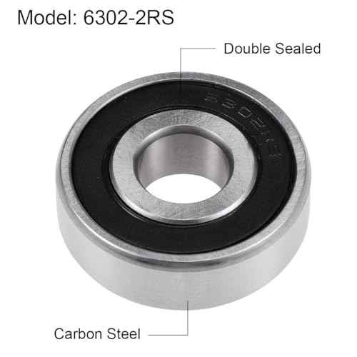 6302-2RS Replacement Ball Bearing Fully Suitable for DW708, DW716, DW717, DW718, DWS780 Miter Saw N127530,605040-32 and 330003-48(2 Pcs)