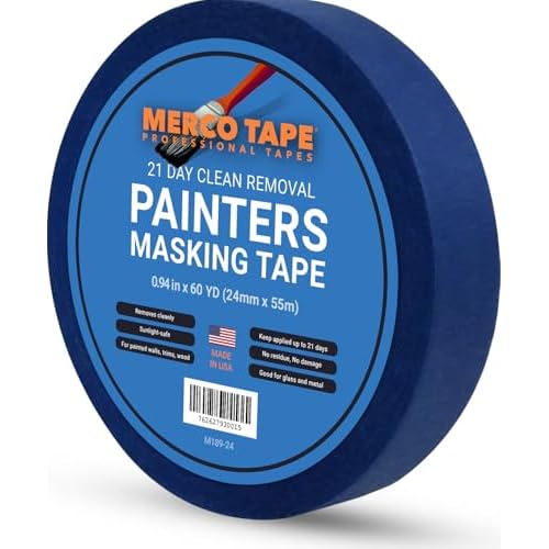 Blue Painters Tape .94 Inch X 60 Yards, Easy-to-Tear, Masking Tape, Single Roll (1)