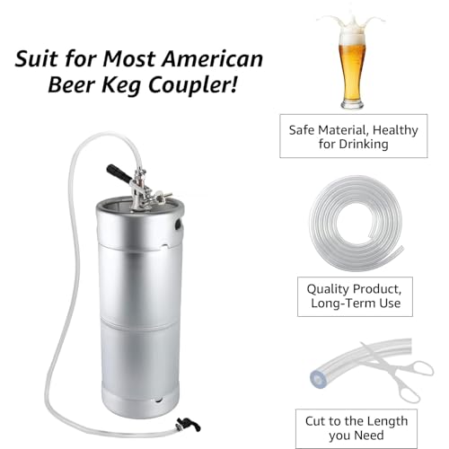 WELLBOM 10ft Kegerator Beer Line 3/16