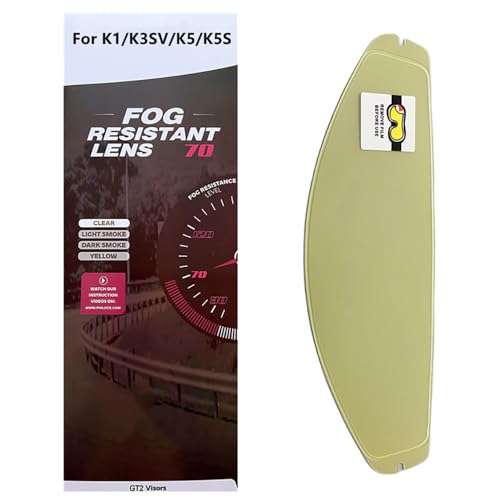 BSTOP K1 Face Shield Uv-protected For AGV K1, K1S, K3SV, K5, K5S Helmet Shield Visor Windshield (Anti fog film)