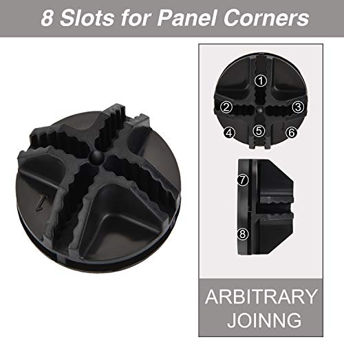 32 Pieces Cube Connectors Plastic Storage Wire Cube Organizer ABS Connectors for Modular Closet Storage Organizer and Wire Shelf (Black)
