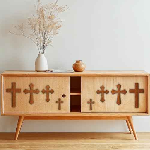 Crosses Router Template Acrylic Router Template for Woodworking Drawing Inlay Templates Charcuterie Board Decorative Templates