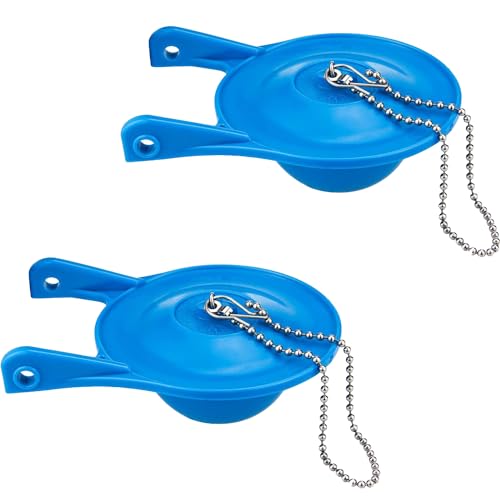 Blue 3-Inch Toilet Flapper Replacement Pack for Gerber 99-788 - Water Saving, Easy Install