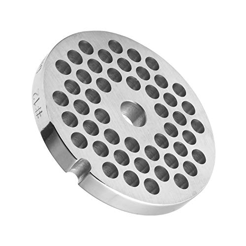 iVict 2.75" 69mm 6/25 Hole Stainless Steel Meat Grinder Plate & Blades