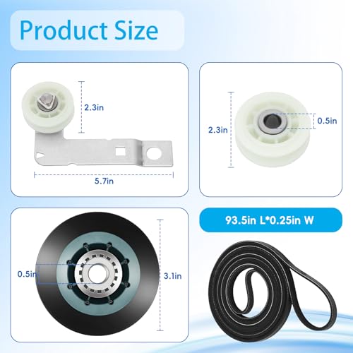 Aremae 4392067 Dryer Repair Kit for Whirlpool/Maytag/Kenmore - Upgrade 4392067RC