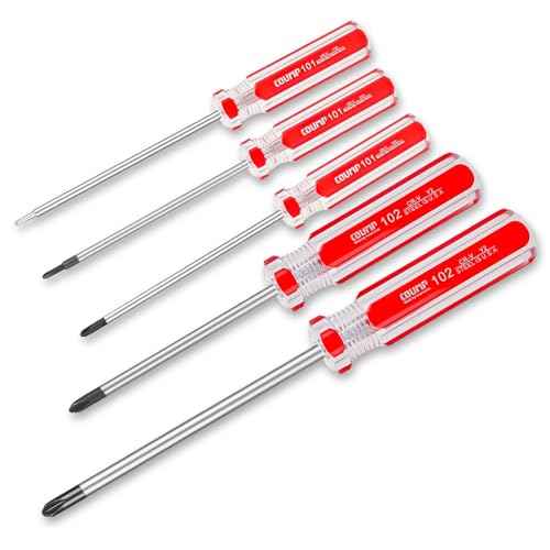 Triwing Screwdriver Set Magnetic Point Y Tip 5 Sizes 1.5mm 2mm 3mm 4mm 5mm, Magnetic Tri-wing Screwdriver Set with Plastic Handle