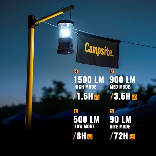 Innofox LED Camping Lantern 1500 Lumens Battery-Powered Weatherproof Tent Light