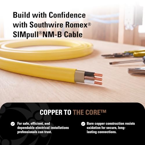 Southwire Romex SIMpull 25 ft 12/2 Solid Copper NM-B Electrical Wire