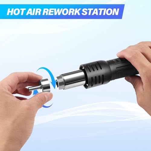Hot Air Soldering Station SMD Welder Rework Digital Display Heat Gun