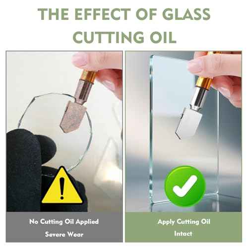 INNOVAYOU 100ml Glass Cutting Oil, Specially Formulated for Use with Any Vitreous Cutter Tool, Glass Cutter Oil Used for Cutting Stained Vitreous, Tiles and Mirrors